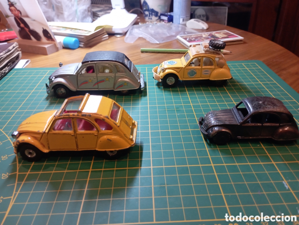 Modellautos: Lote 4 coches Citroen 2CV Varias marcas Seale, Welly, Corgi. Varias escalas. ver estado en fotos.