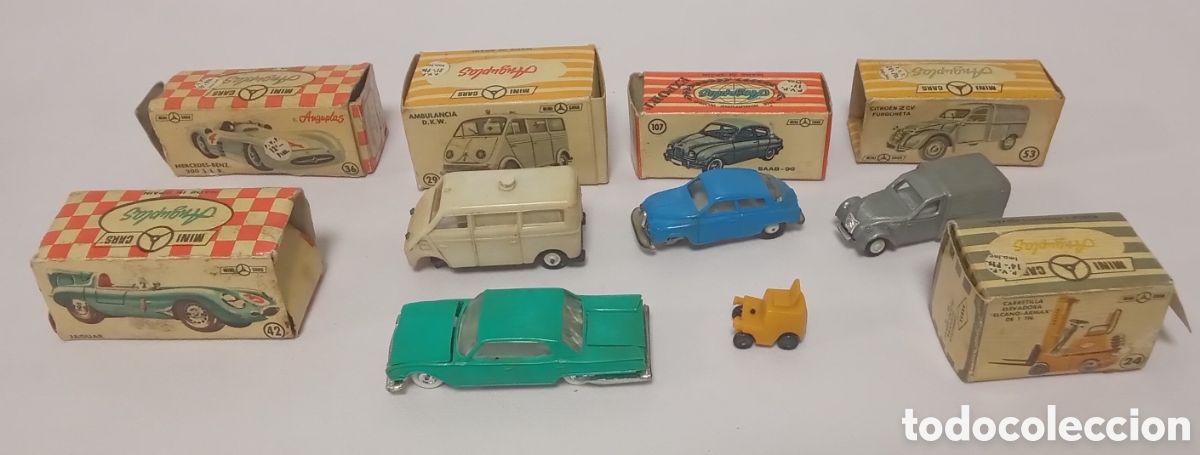 Auto in scala: Lote Despiece Y Cajas Anguplas Mini cars pl&aacute;stico esc 1/86 H0
