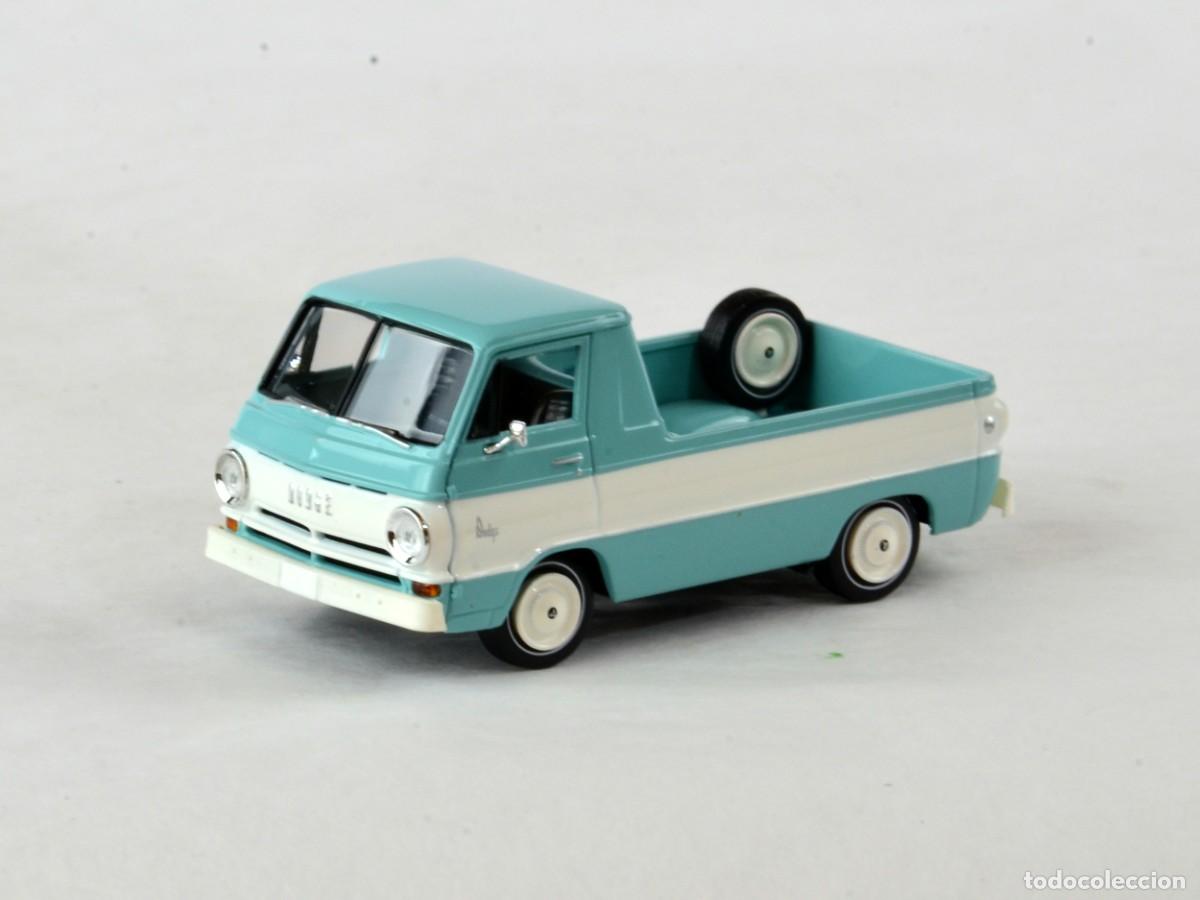 Coches a escala: Brekina TD Escala 1:87 H0 Dodge A100 Camioneta Turquesa Impecable con Caja