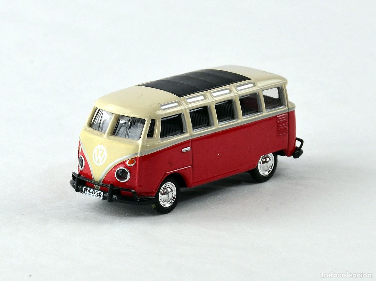 Coches a escala: Schuco Escala 1:87 H0 Volkswagen T1 Microb&uacute;s Samba