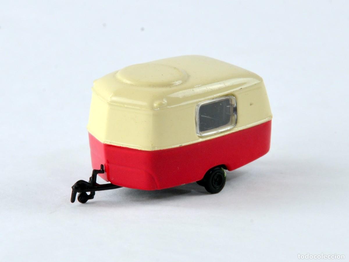 Coches a escala: Schuco Escala 1:87 H0 Caravana Eriba Puck Rojo