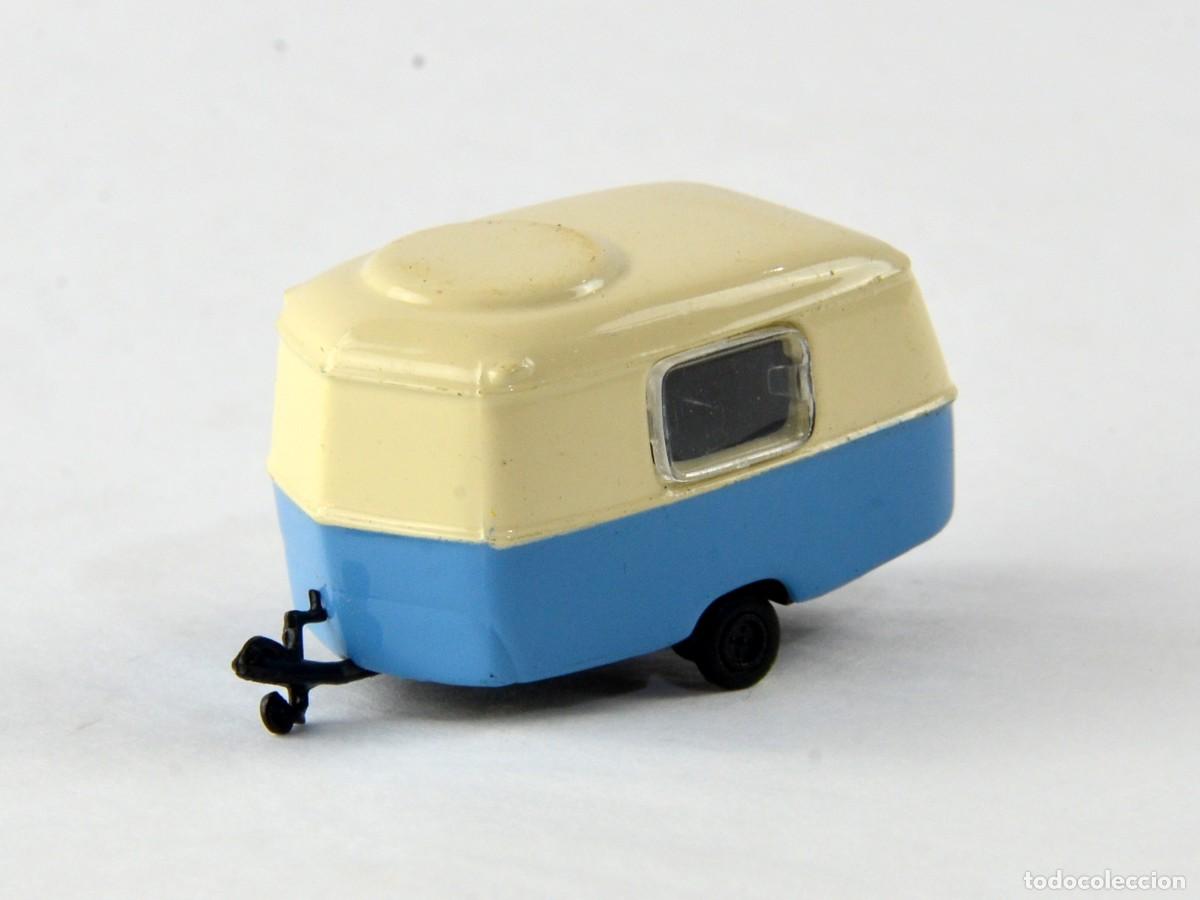 Coches a escala: Schuco Escala 1:87 H0 Caravana Eriba Puck Azul