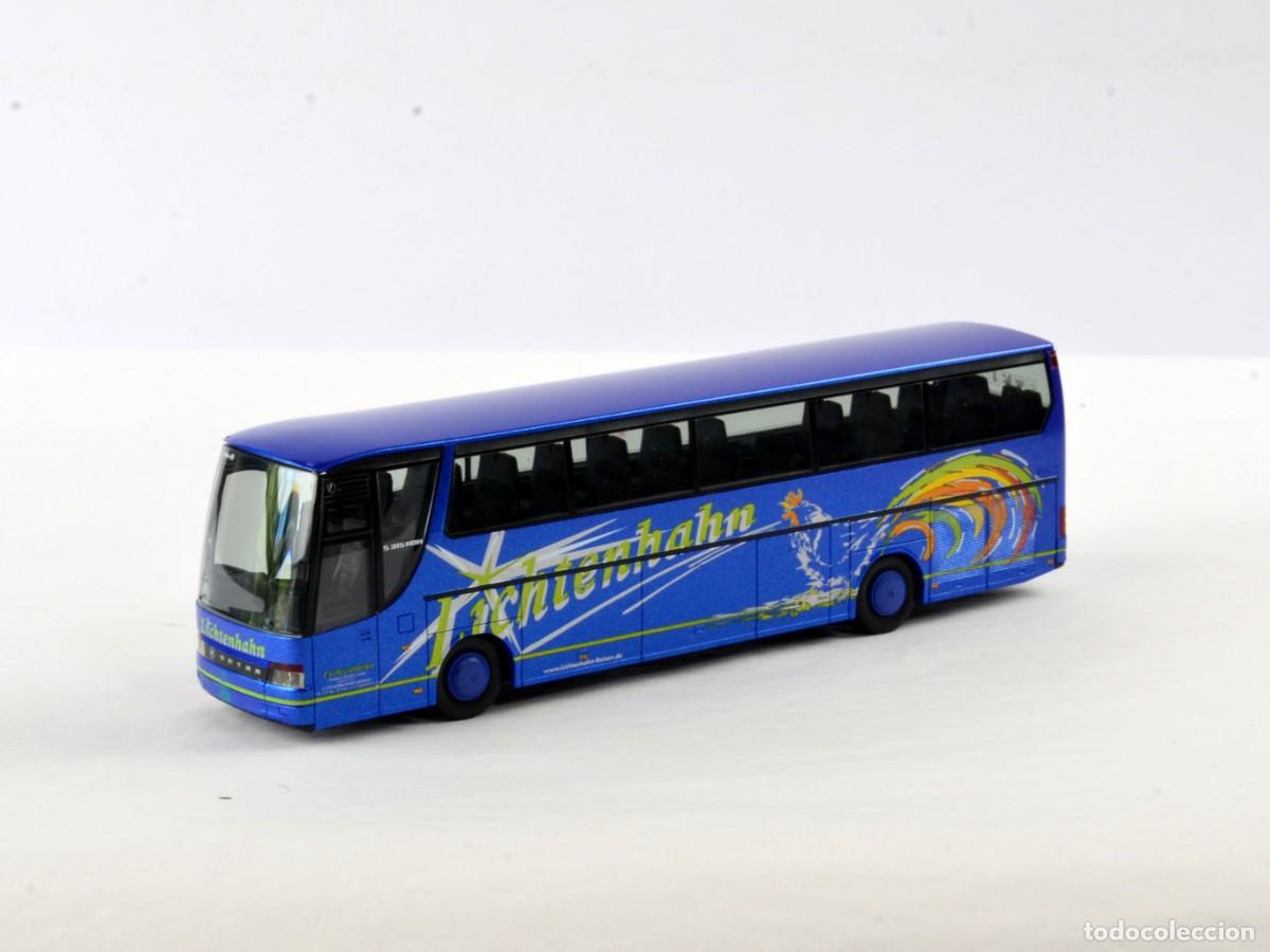 Coches a escala: Herpa Albedo Escala 1:87 H0 Autocar Setra S215HD Fr&auml;nkisches Freilandmuseum Impecable con Caja