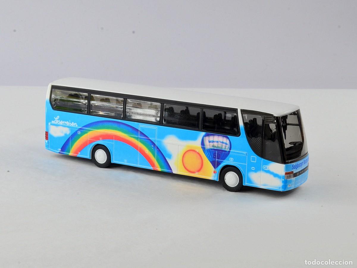 Coches a escala: Rietze Exclusiv Escala 1:87 H0 Autocar Setra S215HDH Salzburger Nachrichten con Caja