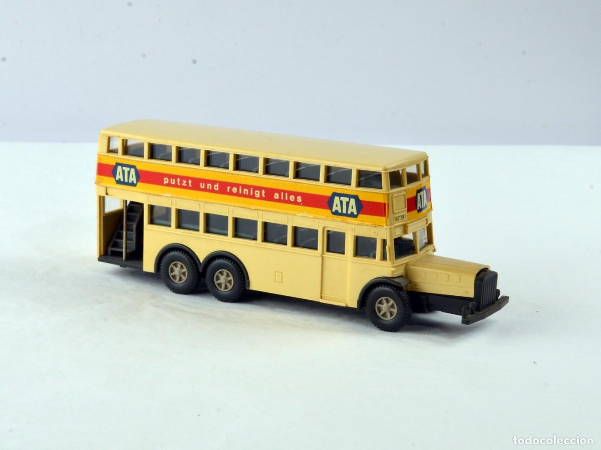 Coches a escala: Wiking Escala 1:87 H0 Autob&uacute;s Doble Piso B&uuml;ssing D38 A&ntilde;os 30 Berlin Ata