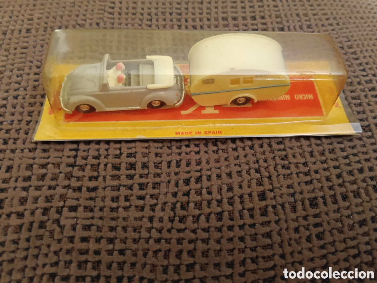 Coches a escala: Miniatura Eko Volkswagen con Caravana.