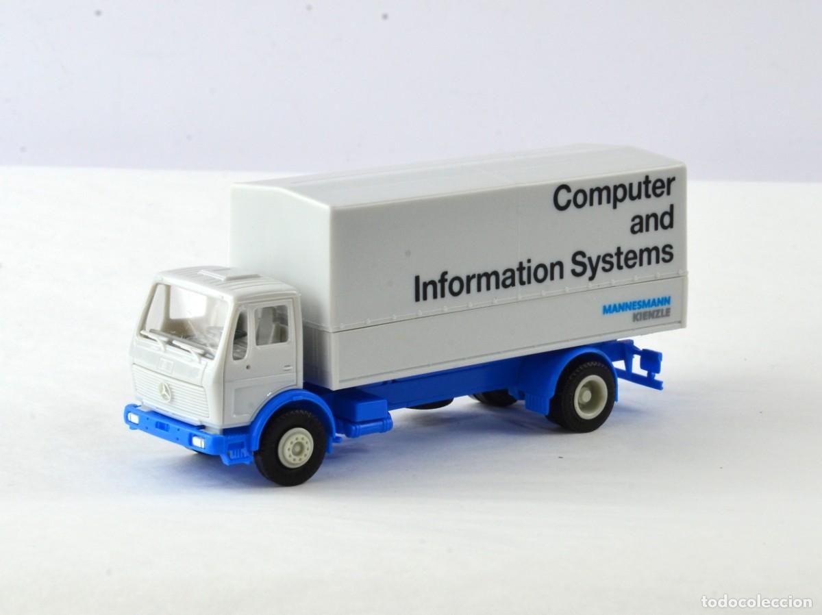 Coches a escala: Albedo Escala 1:87 H0 Cami&oacute;n Mercedes Benz NG Mannesmann Kienzle Impecable con Caja
