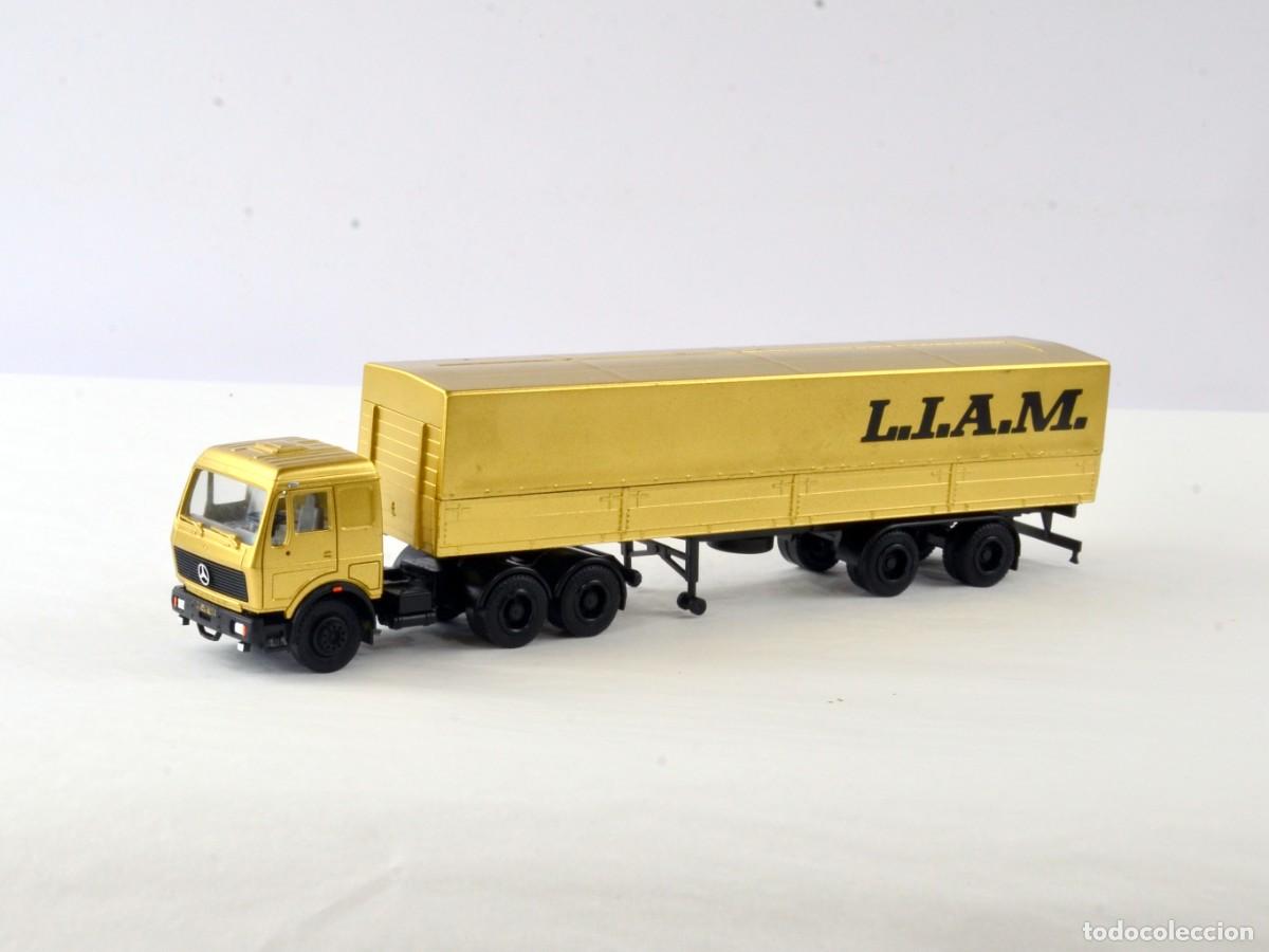 Coches a escala: Herpa Escala 1:87 H0 Cami&oacute;n Articulado Mercedes Benz NG 2248S L.I.A.M.