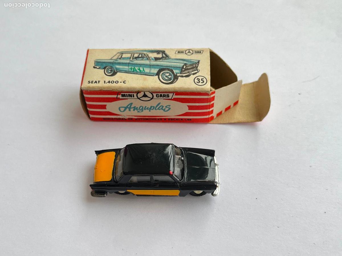 Coches a escala: ANGUPLAS MINICARS N&ordm; 35 SEAT 1400 C TAXI