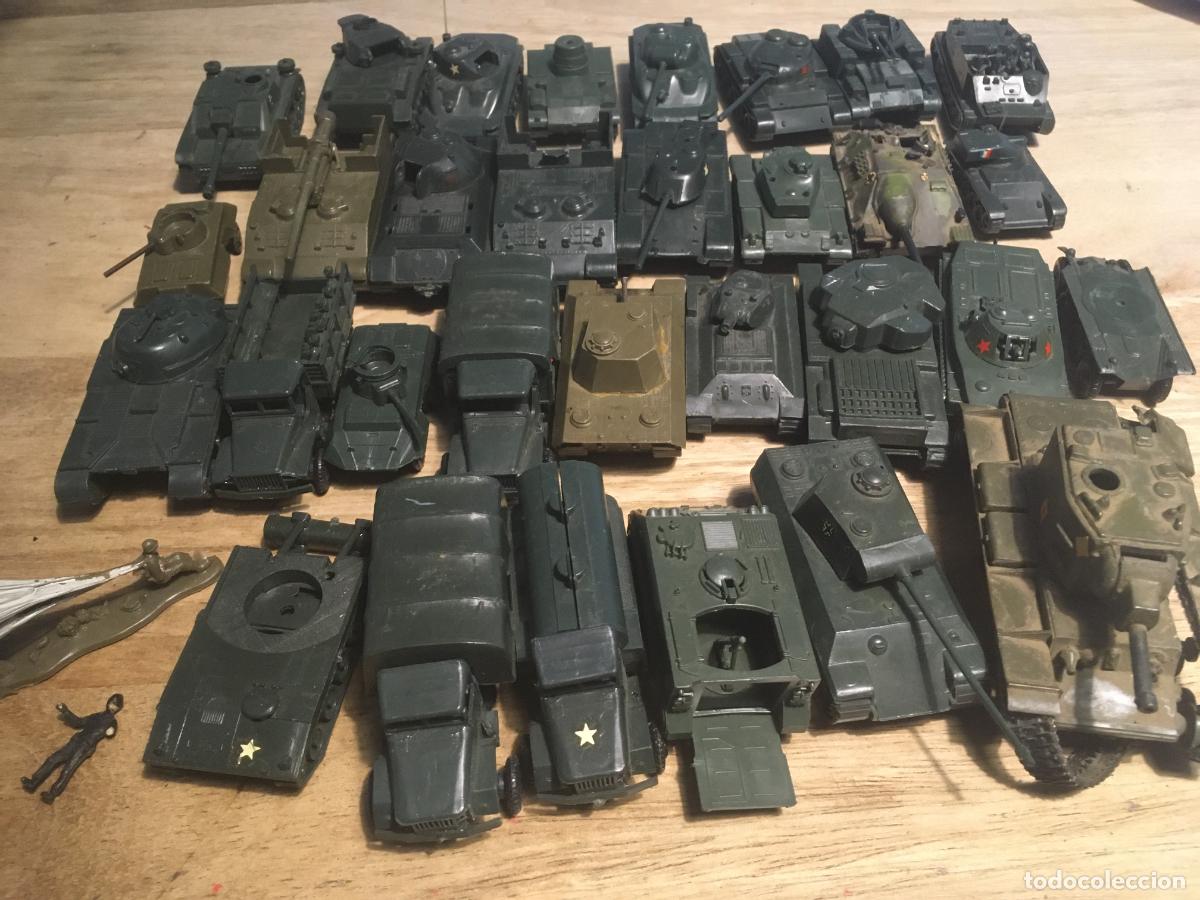 Coches a escala: eko lote tanques camiones y piezas variadas originales 33 piezas