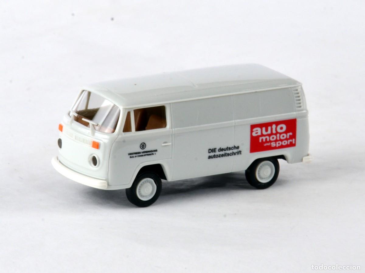 Coches a escala: Brekina Escala 1:87 H0 Volkswagen T2 auto motor sport Impecable con Caja