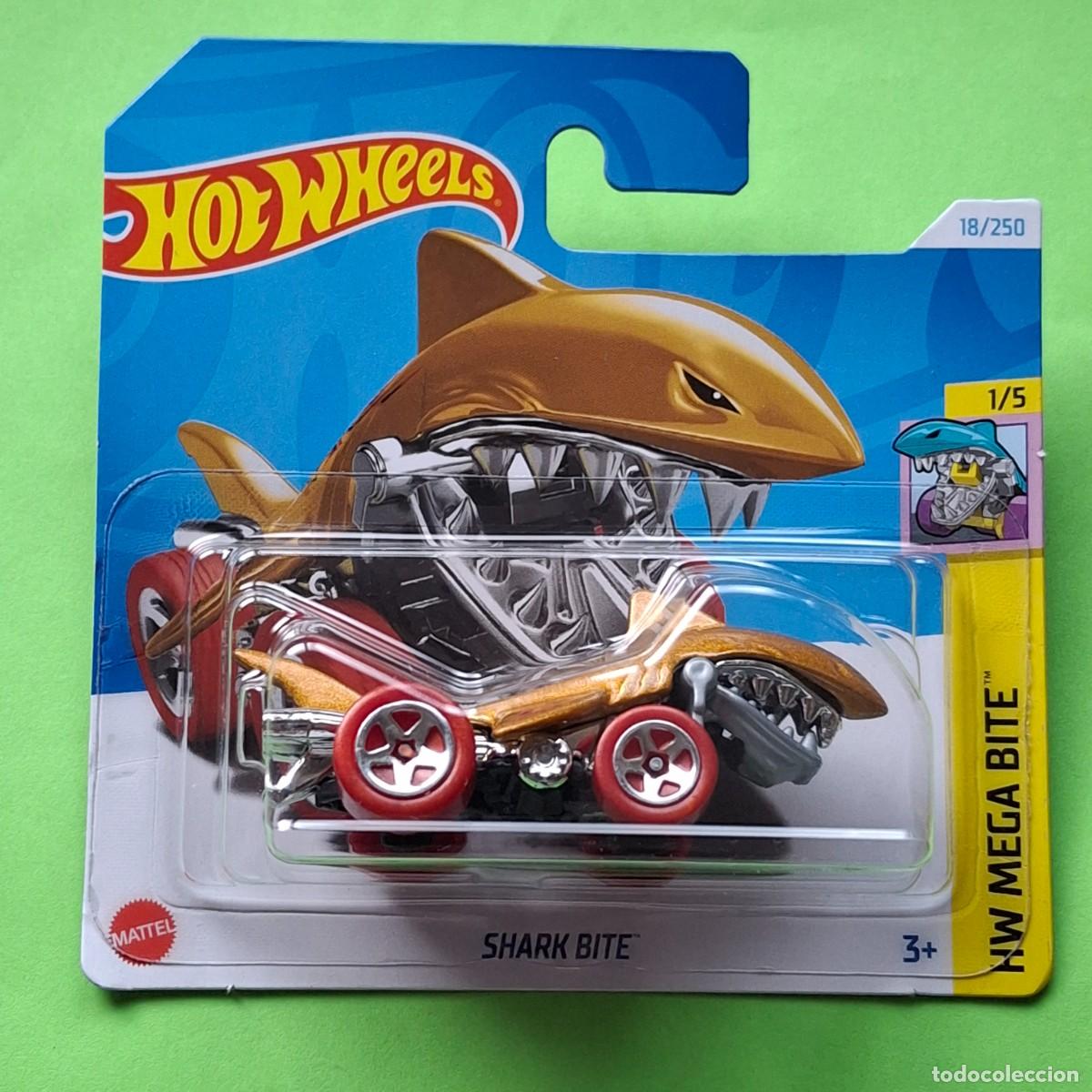 Coches a escala: HOT WHEELS 2024 18/250 - SHARK BITE TIBURON - NUEVO EN BLISTER - ESCALA 1:64