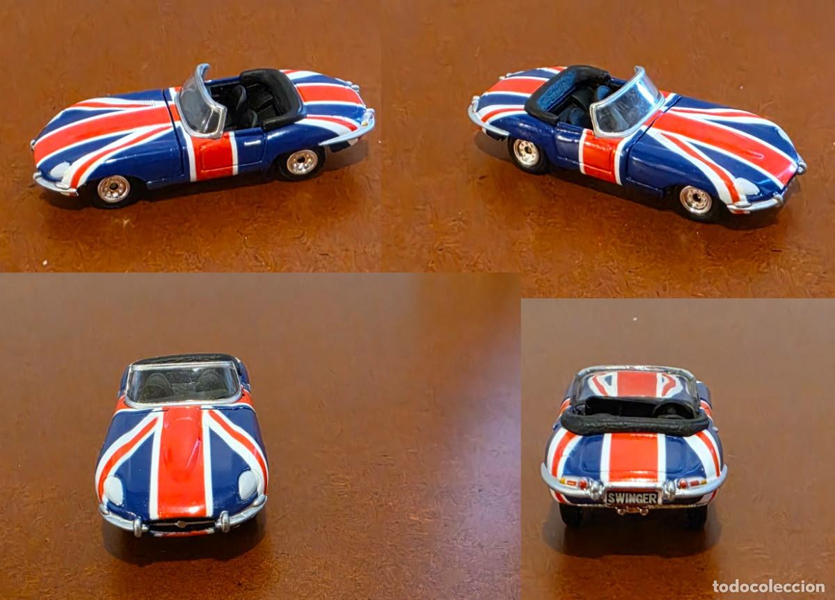Coches a escala: Jaguar E Type British Flag &middot; JOHNNY LIGHTNING &middot; Escala 1/64