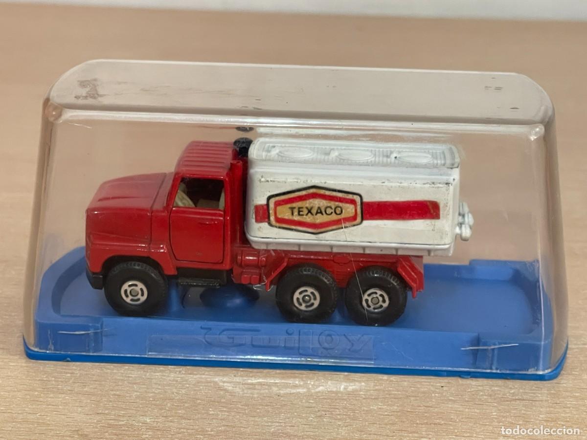 Coches a escala: 153- Guiloy Cami&oacute;n FORD Cisterna TEXACO Made in Spain die-cast metal truck 1/64