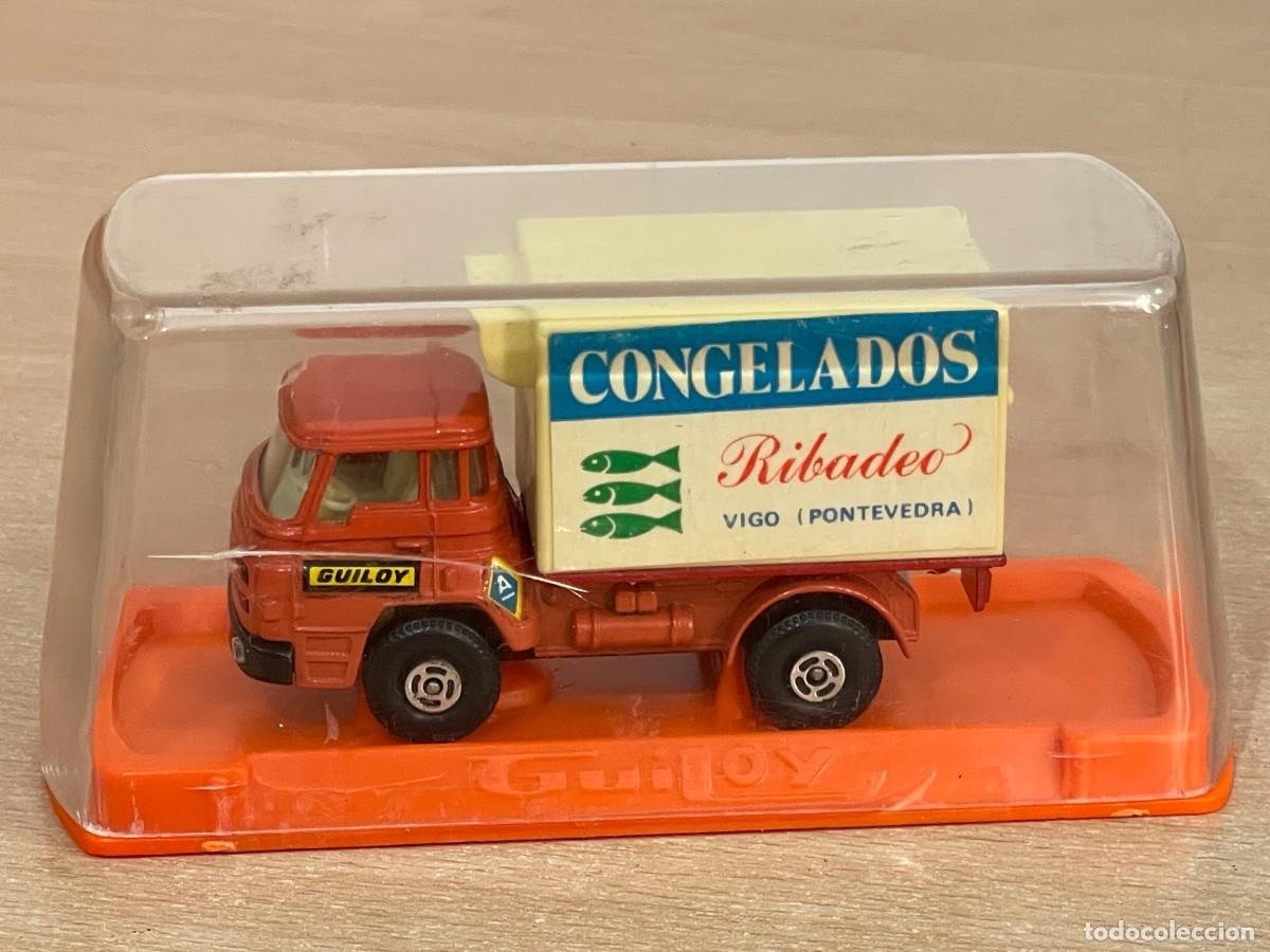 Coches a escala: 155- Guiloy Cami&oacute;n BARREIROS 42/38 T Rojo Congelados Ribadeo Vigo Made in Spain die-cast truck 1/66