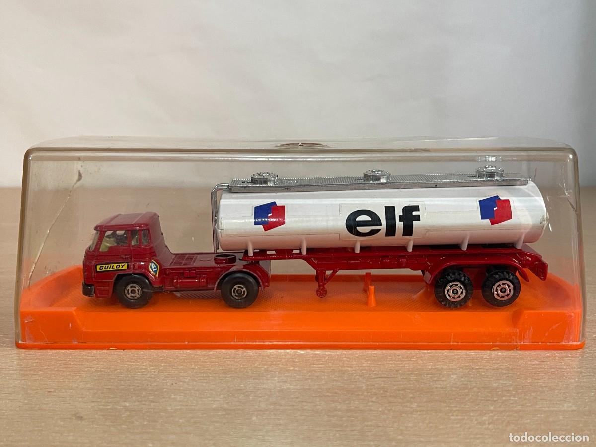 Coches a escala: 158- Guiloy Cami&oacute;n BARREIROS 42/38 T Cisterna ELF rojo Made in Spain die-cast truck 1/66 a&ntilde;os 70