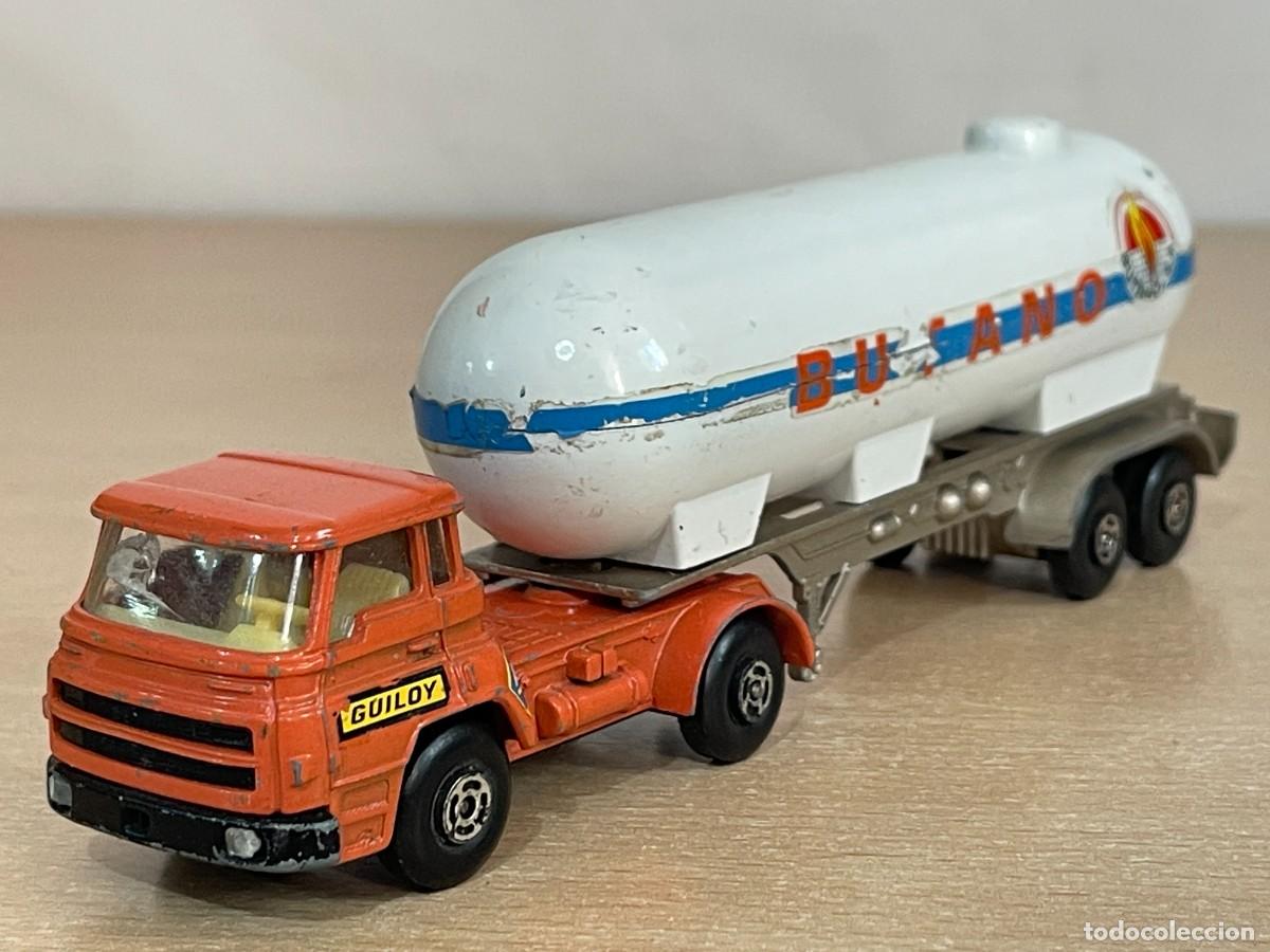 Coches a escala: 168- Guiloy Cami&oacute;n BARREIROS 42/38 T Cisterna BUTANO naranja Made in Spain die-cast truck 1/66 70's