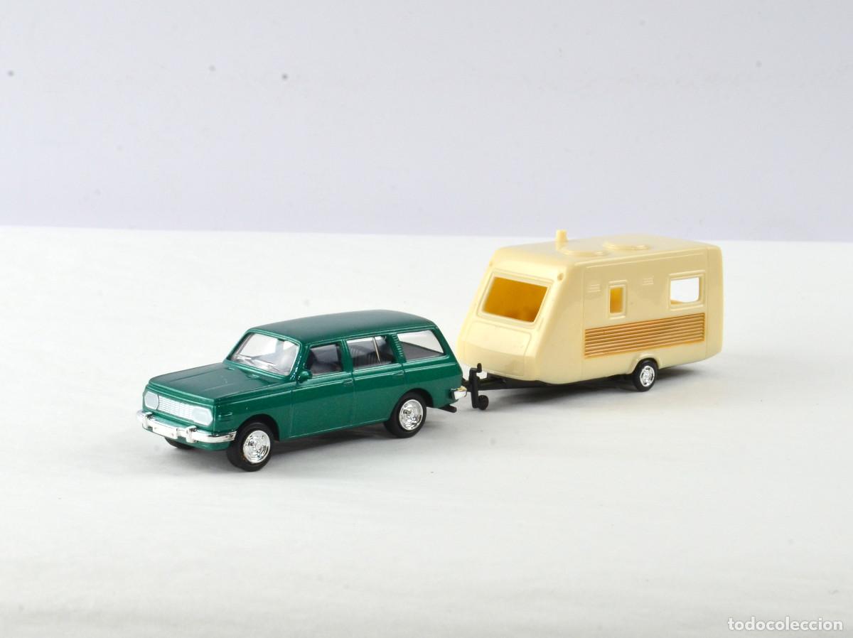 Coches a escala: Grell Escala 1:64 Wartburg 353 con Caravana