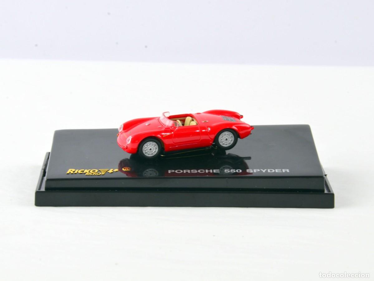 Coches a escala: Ricko Escala 1:87 H0 Porsche 550 Spyder Rojo Impecable con Caja