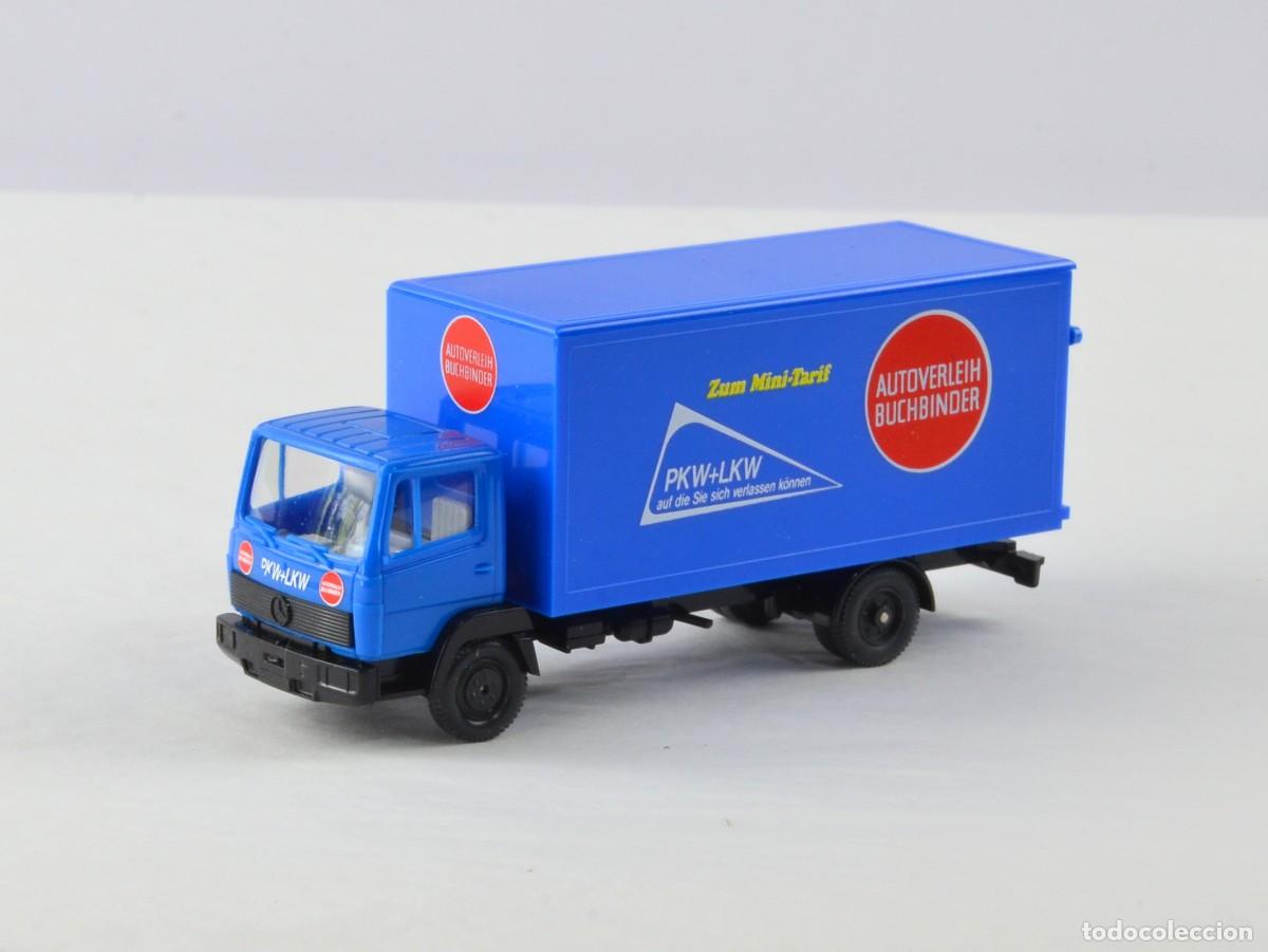 Coches a escala: Wiking Escala 1:87 H0 Mercedes Benz LN2 DPAG Impecable con Caja
