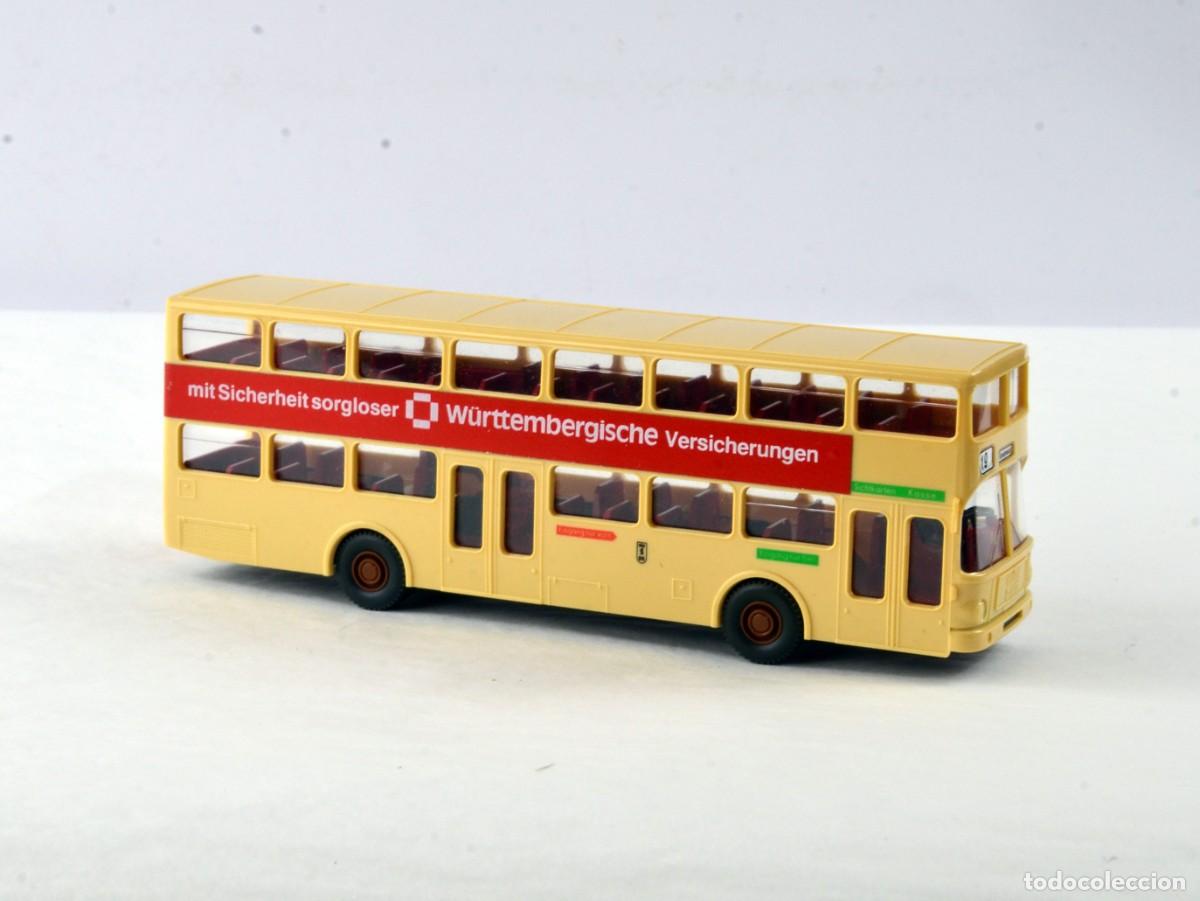 Coches a escala: Wiking Escala 1:87 H0 Autob&uacute;s Doble Piso MAN SD200 W&uuml;rttembergische Impecable con Caja