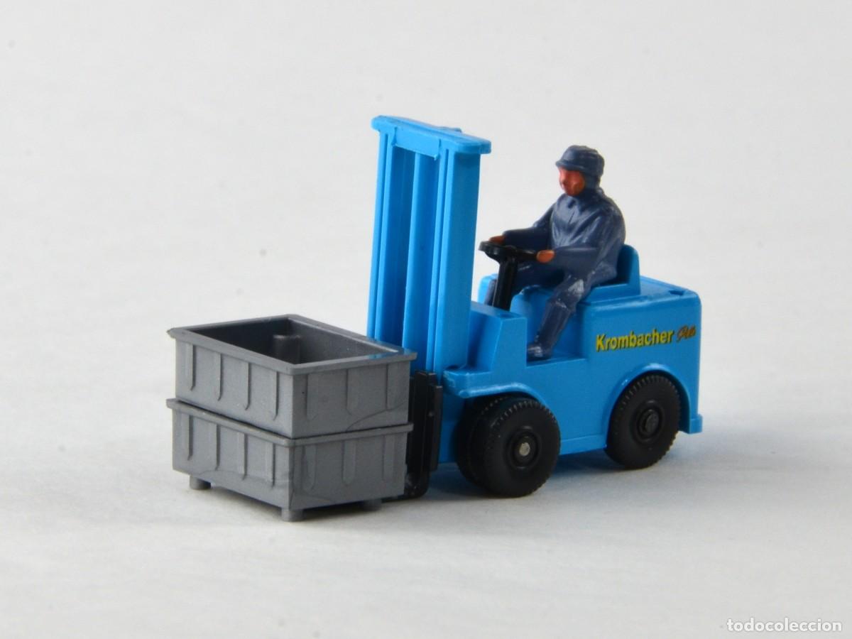 Coches a escala: Wiking Escala 1:87 H0 Carretilla Elevadora Krombacher Impecable con Caja