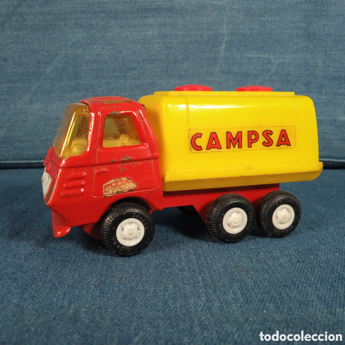 Coches a escala: Antiguo Cami&oacute;n de juguete Mini Sans&oacute;n de Campsa de Rico 70's