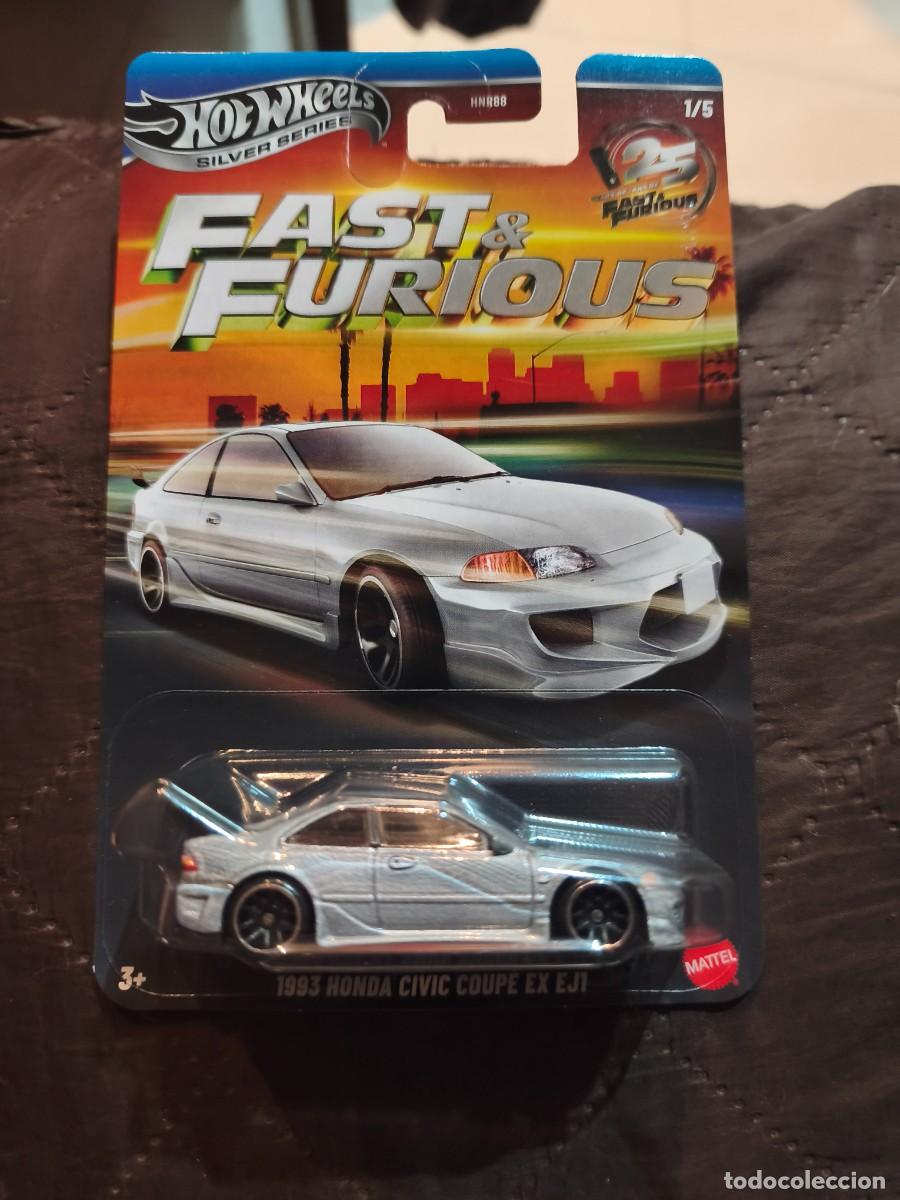 Coches a escala: Hot wheels fast furious honda civic coup&eacute; ex ej1