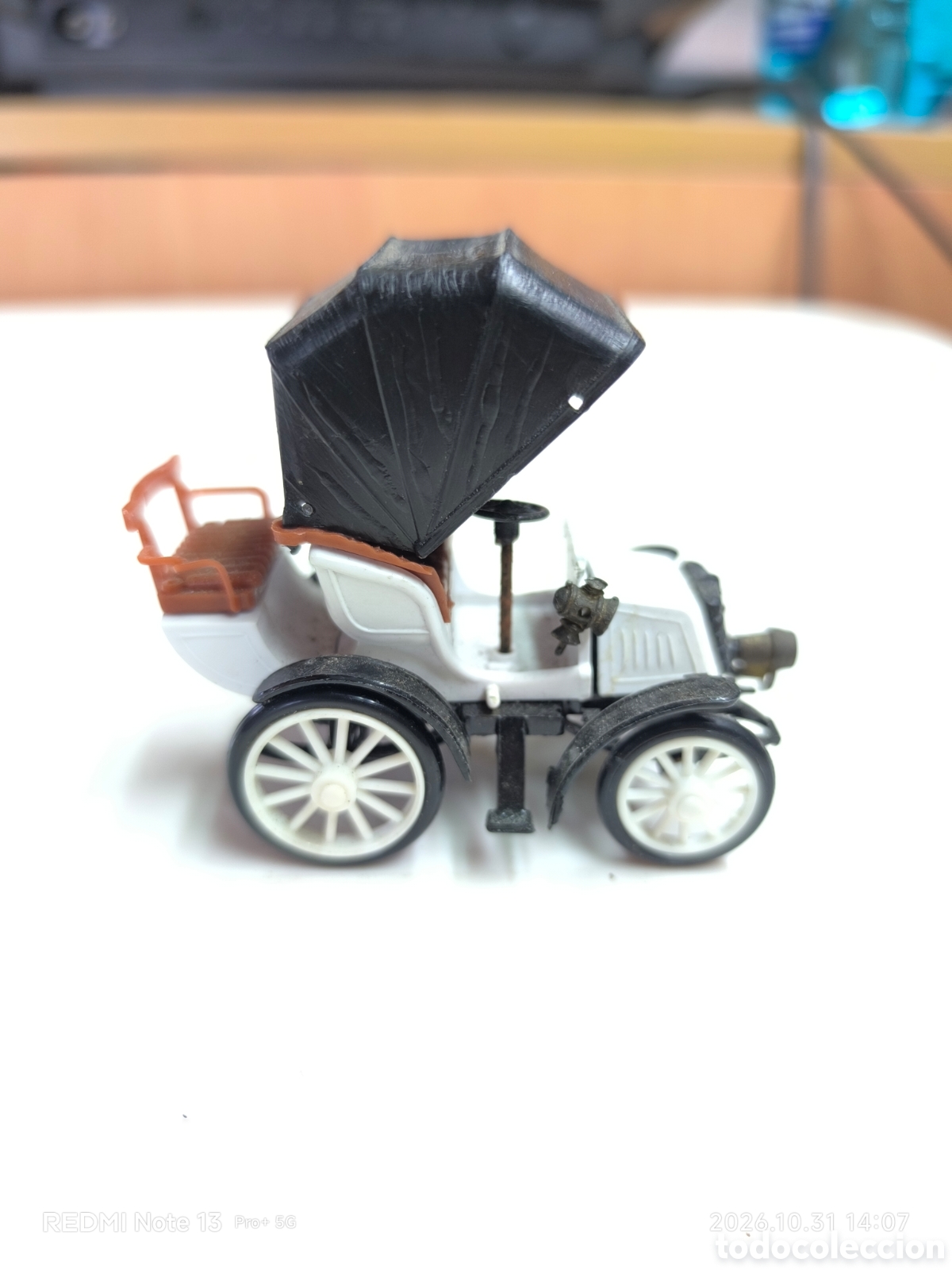 Coches a escala: AUTO D'EPOCA MODELLO SAFIR NUMERO 14 FIAT ANNO 1901 SCALA 1/43 COPERTA incompleto