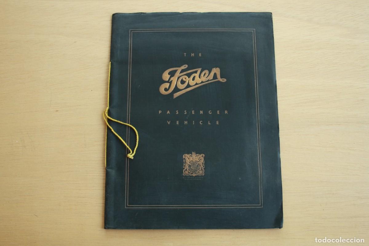 Cars: cat&aacute;logo original &rdquo;THE FODEN&rdquo; passenger vehicle, 1930