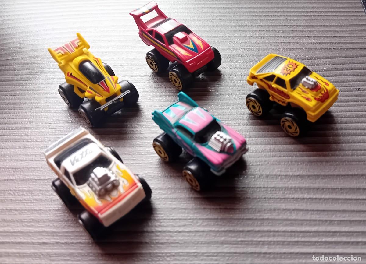 Coches: Lote 5 coches mini Road Champs 1987 monster truck vintage tipo Micro Machines