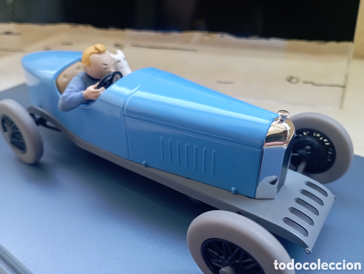 Coches: B&oacute;lido Amilcar Azul escala 1/24, Tint&iacute;n.