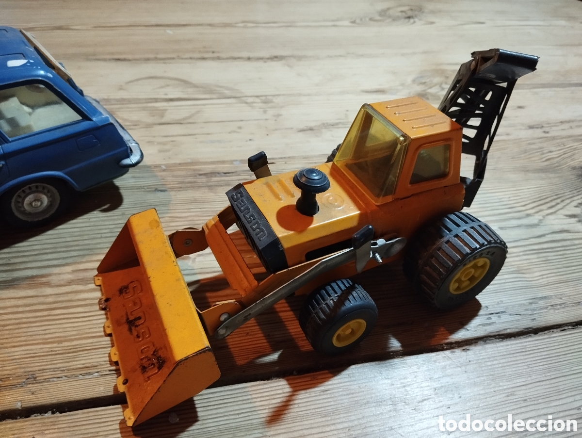 Coches: Coche y excavadora antiguos de la casa rico - Foto 3