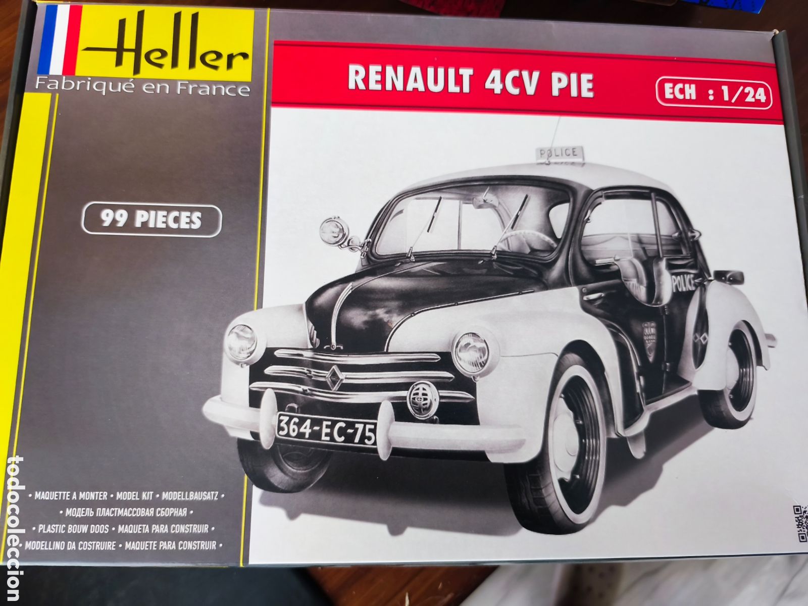Coches: Renault 4CV Pie. Heller