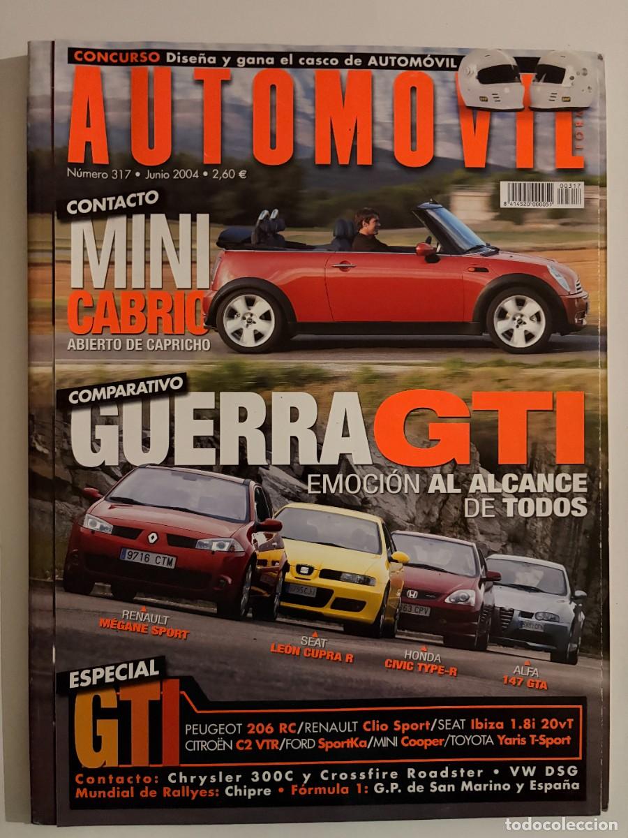 Coches: AUTOMOVIL. N&ordm; 317. JUNIO 2004. PEUGEOT 206 RC / RENAULT CLIO SPORT / SEAT IBIZA FR 20VT. LEER