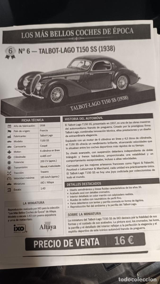 Coches: TALBOT-LAGO T150 SS 1938 PRECIOSO MODELO - Foto 5
