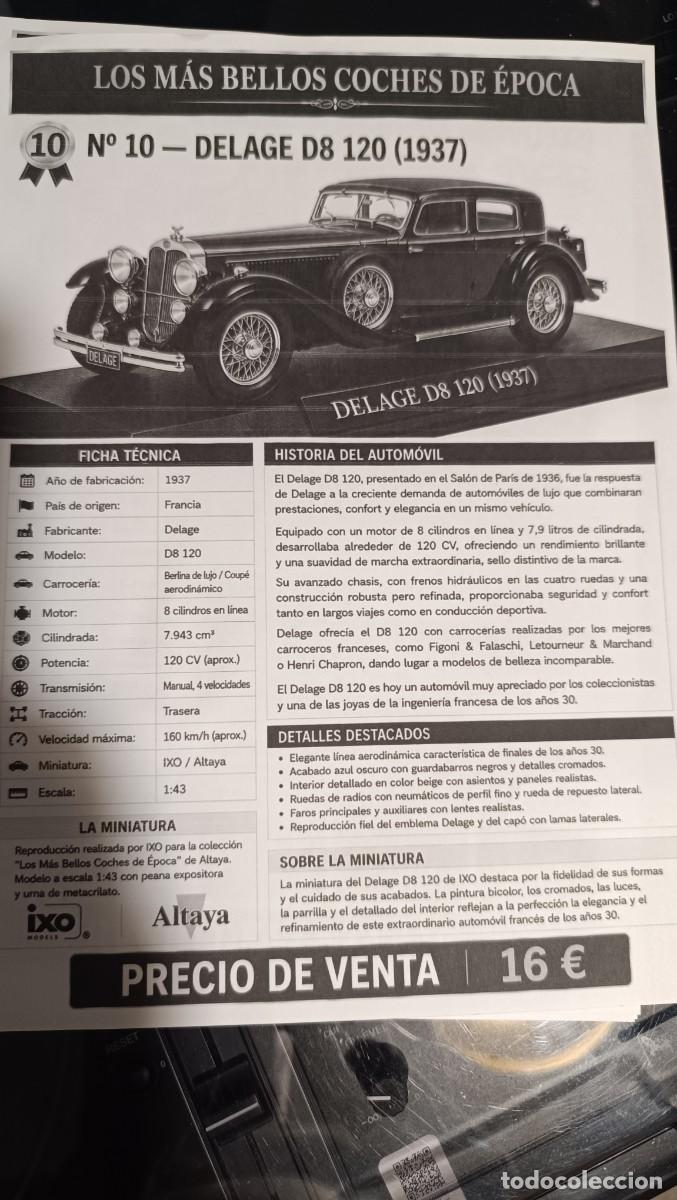 Coches: DELAGE D8 120 (1937) - Foto 4