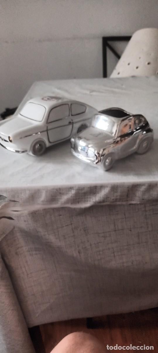 Coches: SEAT 600 Y 850 COUP&Eacute; CER&Aacute;MICOS CENICERO Y HUCHA.