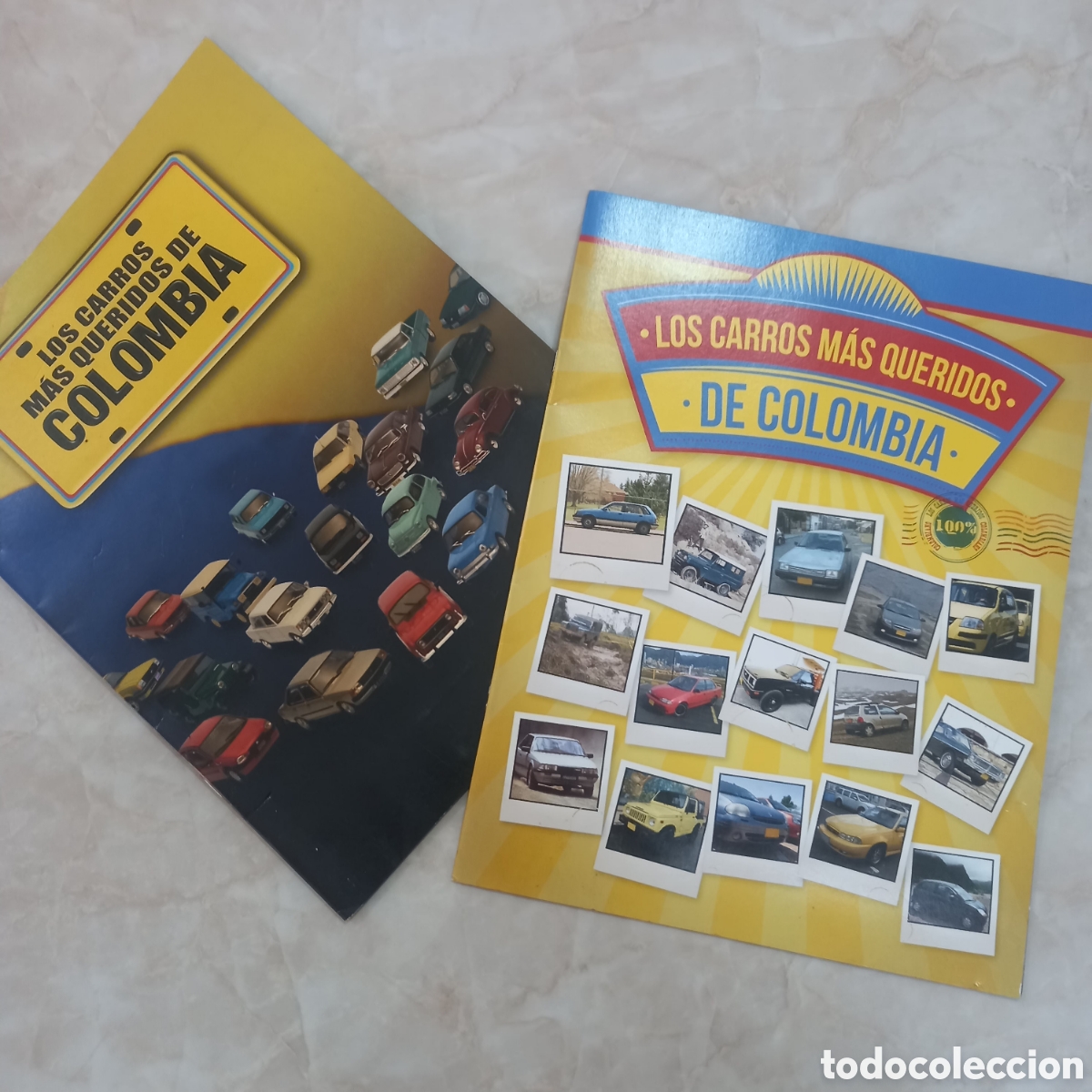 Coches: Dos album cromos lleno carros coches autom&oacute;viles Renault 4 6 12 9 21 toyota chevrolet mazda suzuki
