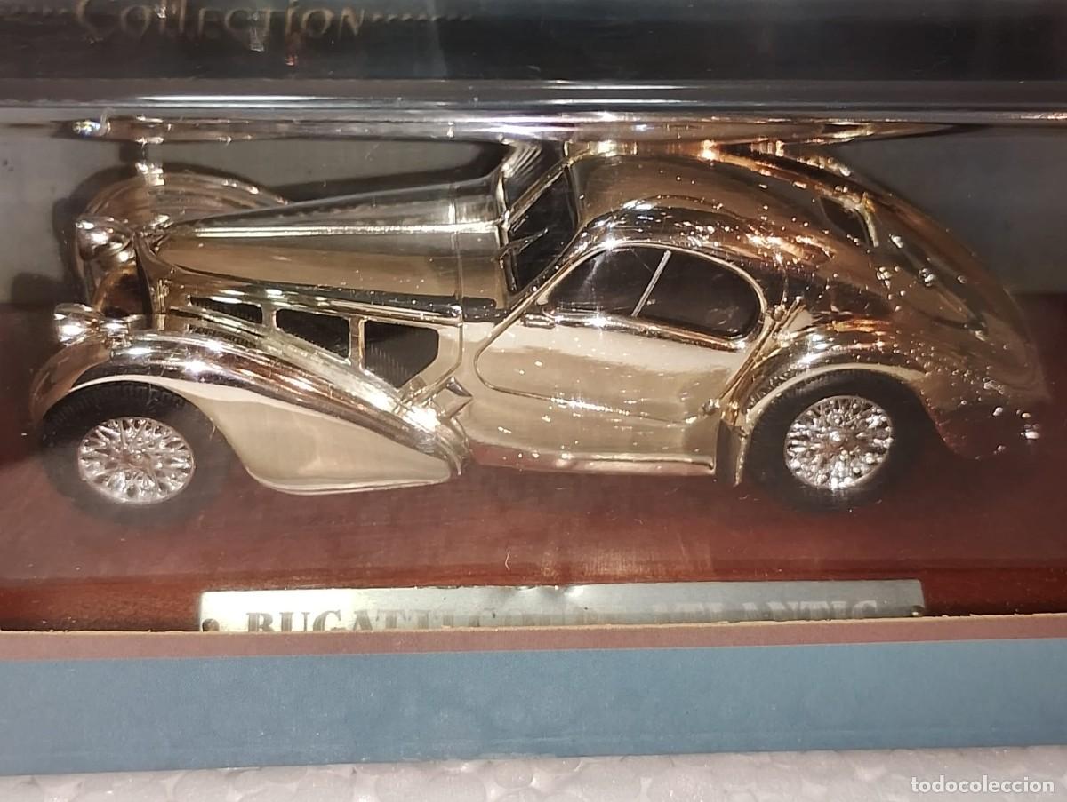 Coches: Bugatti Coup&eacute; Atlantic Atlas Silver-Cars 1:43 &ndash; Acabado plateado, urna y caja
