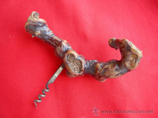 Abrebotellas y sacacorchos de colecci&oacute;n: SACACORCHOS MANGO DE SARMIENTO - Foto 1
