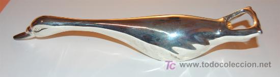 Abrebotellas y sacacorchos de colecci&oacute;n: ABRIDOR PLATEADO CON FORMA DE AVE - Foto 2
