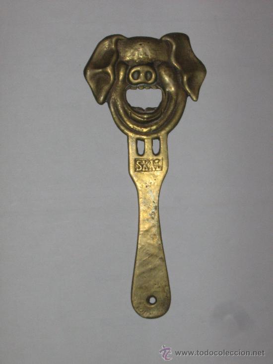 Abrebotellas y sacacorchos de colecci&oacute;n: ABREBOTELLAS DE BRONCE - Foto 1