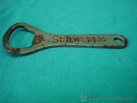 Abrebotellas y sacacorchos de colecci&oacute;n: Abrebotellas Schweppes - Foto 2
