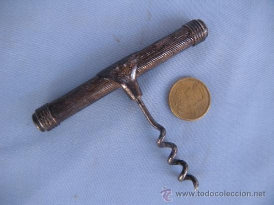 Abrebotellas y sacacorchos de colecci&oacute;n: SACACORCHOS PLATEADO - Foto 2