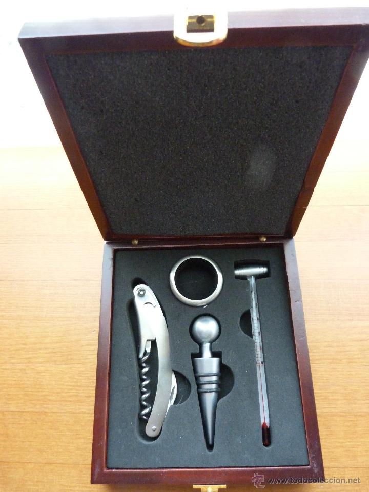 Abrebotellas y sacacorchos de colecci&oacute;n: Set de vino 4 piezas - Foto 1