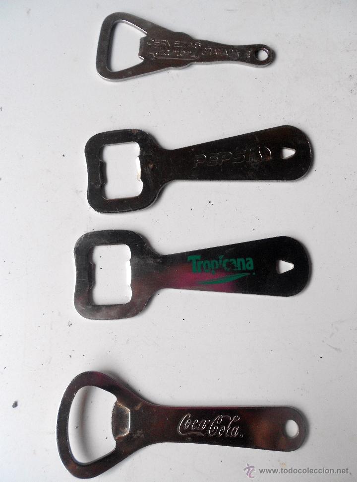 Abrebotellas y sacacorchos de colecci&oacute;n: Lote de 4 abridores - Foto 1