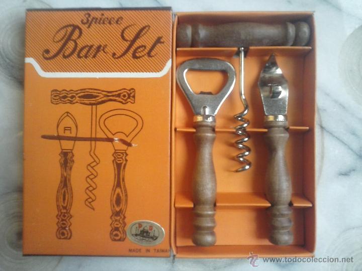Abrebotellas y sacacorchos de colecci&oacute;n: BAR SET - 3 PIEZAS . - Foto 1