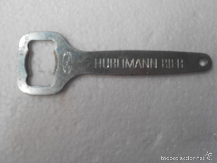 Abrebotellas y sacacorchos de colecci&oacute;n: ABRIDOR, HURLIMANN BIER - Foto 1