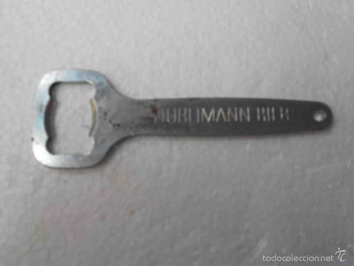 Abrebotellas y sacacorchos de colecci&oacute;n: ABRIDOR, HURLIMANN BIER - Foto 2